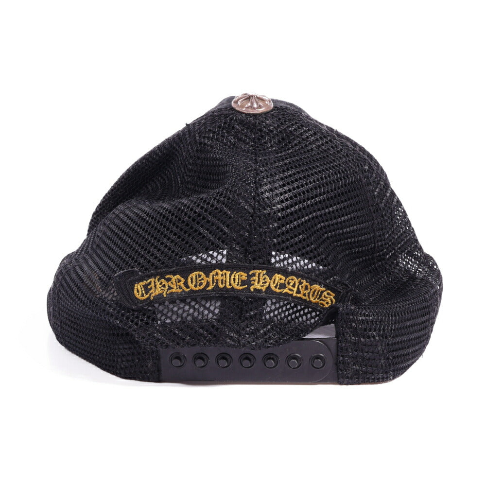 CHROME HEARTS(クロムハーツ) トラッカーキャップ ラウンドパッチ TRUCKER CAP ROUND PATCH ブラック クロスボール 帽子