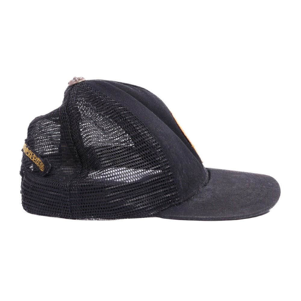 CHROME HEARTS(クロムハーツ) トラッカーキャップ ラウンドパッチ TRUCKER CAP ROUND PATCH ブラック クロスボール 帽子