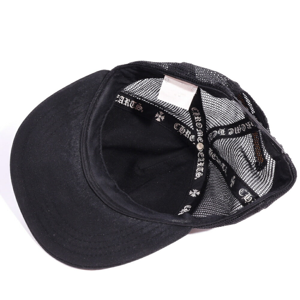 CHROME HEARTS(クロムハーツ) トラッカーキャップ ラウンドパッチ TRUCKER CAP ROUND PATCH ブラック クロスボール 帽子