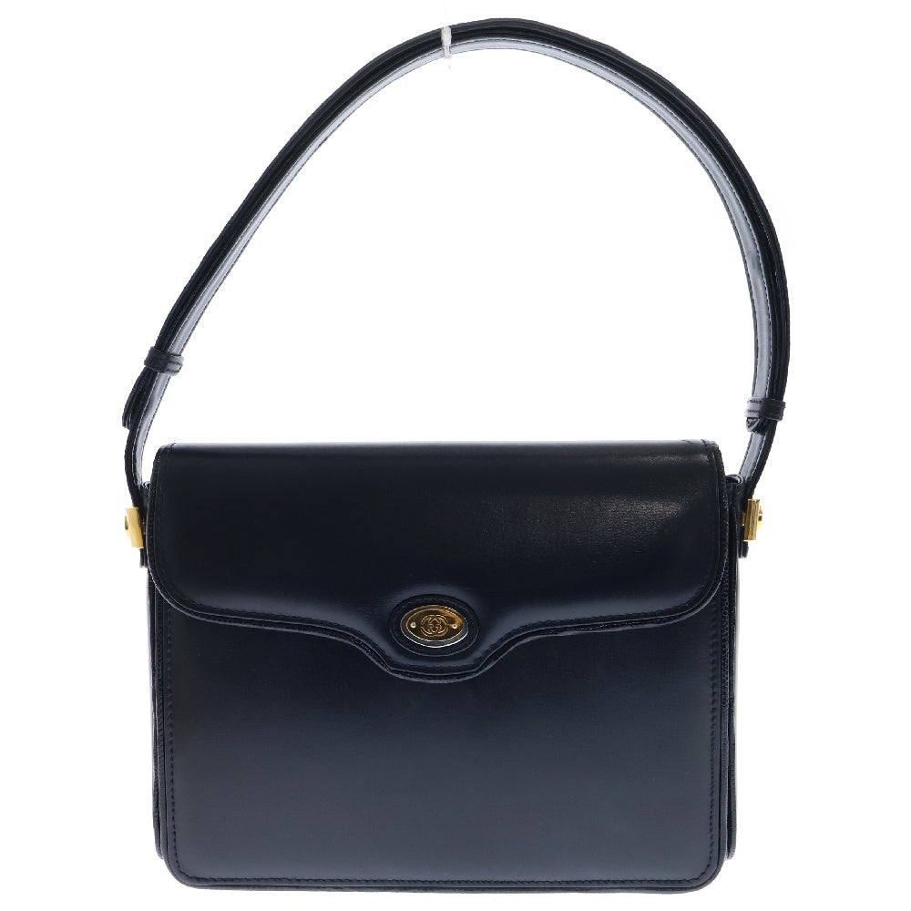 GUCCI(グッチ) オールドグッチ ワンショルダーバッグ ネイビー レザー ミニバッグ ゴールド金具 001 056 0475