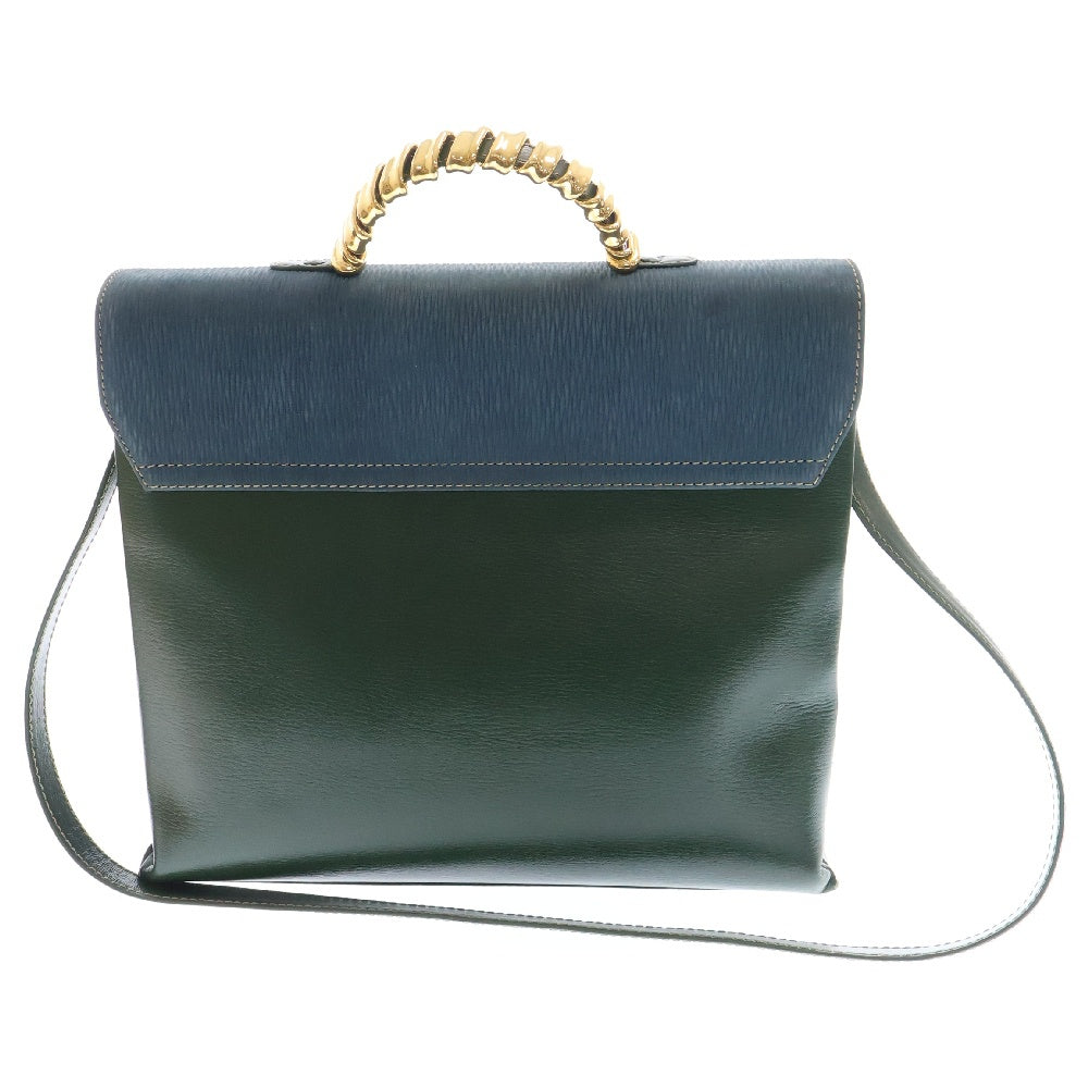 LOEWE(ロエベ) ベラスケス ハンドバッグ グリーン×ブルー ショルダーバッグ ハンドバッグ 肩掛けバッグ 斜め掛けバッグ ゴールド金具