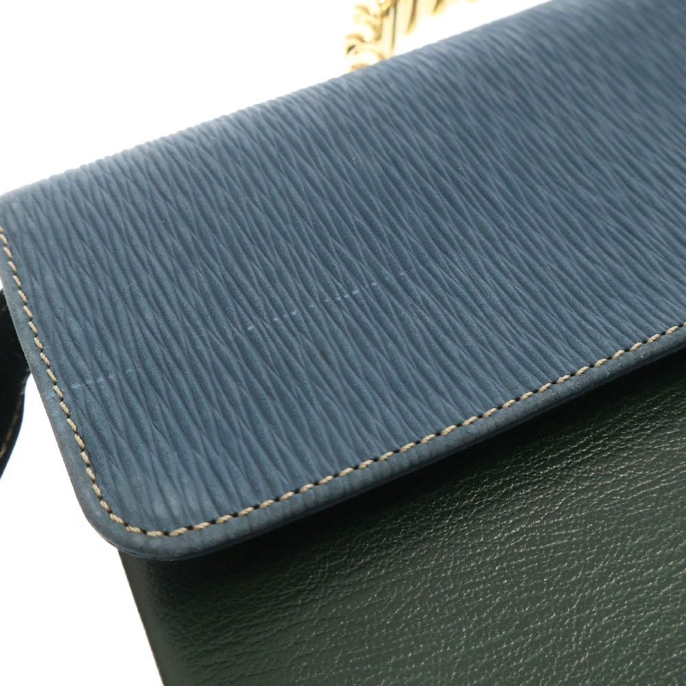 LOEWE(ロエベ) ベラスケス ハンドバッグ グリーン×ブルー ショルダーバッグ ハンドバッグ 肩掛けバッグ 斜め掛けバッグ ゴールド金具