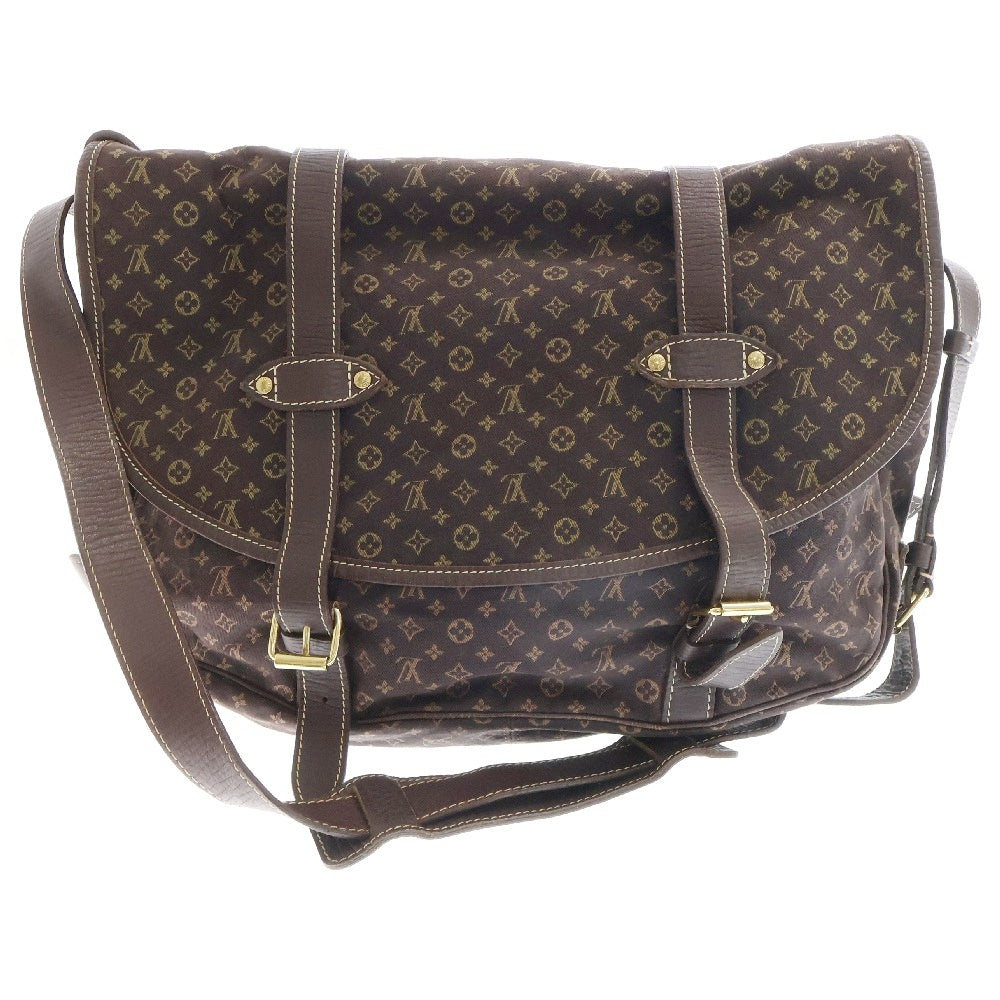 LOUIS VUITTON(ルイヴィトン) モノグラムミニラン ソミュールXL ショルダーバッグ エベヌ キャンバス M95220 キャンバス ブラウン
