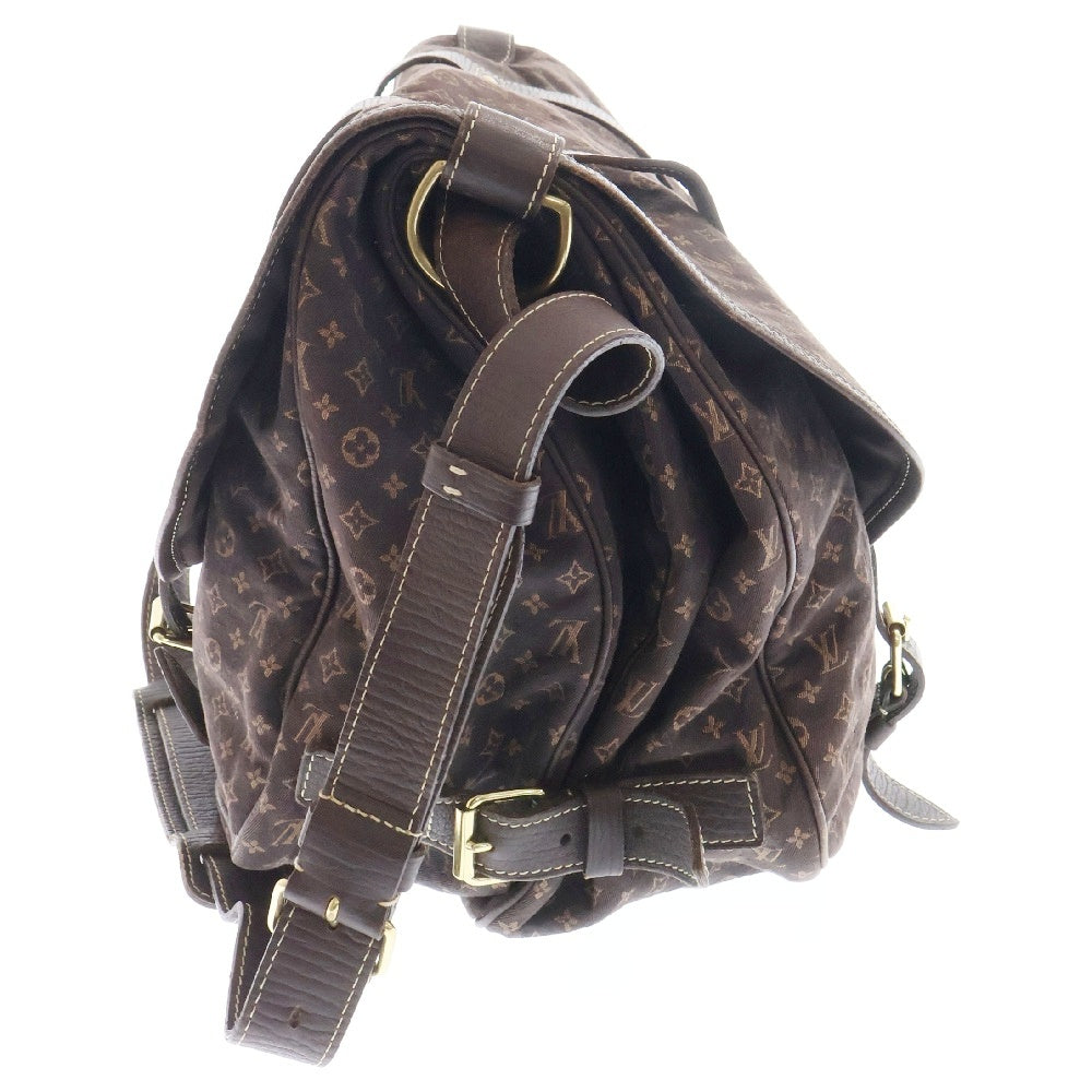LOUIS VUITTON(ルイヴィトン) モノグラムミニラン ソミュールXL ショルダーバッグ エベヌ キャンバス M95220 キャンバス ブラウン