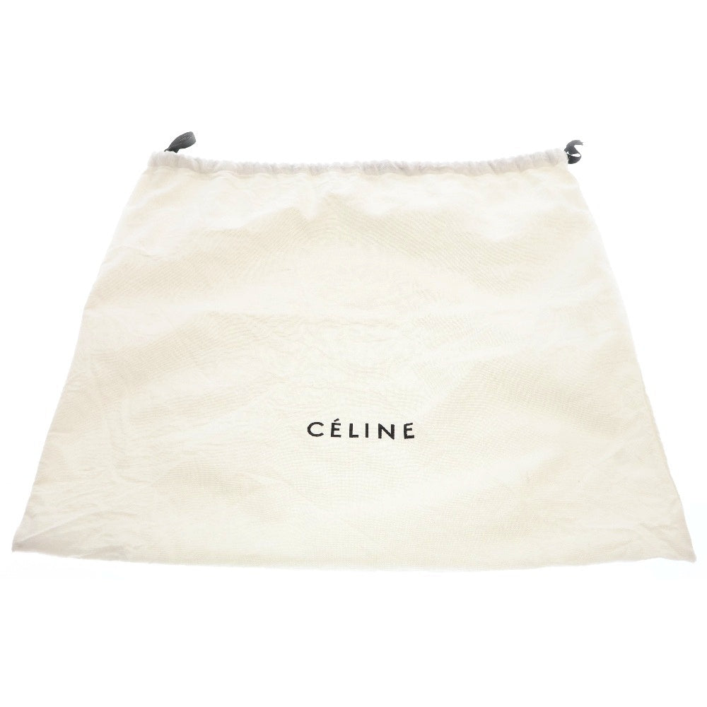 CELINE(セリーヌ) ラゲージ マイクロショッパー トートバッグ ハンドバッグ ネイビー×レッド レザー