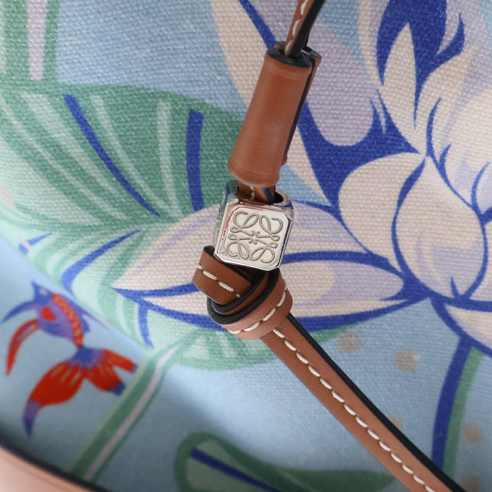 LOEWE(ロエベ) バルーンバッグ パウラズイビザコラボ ショルダーバッグ マルチカラー キャンバス×レザー