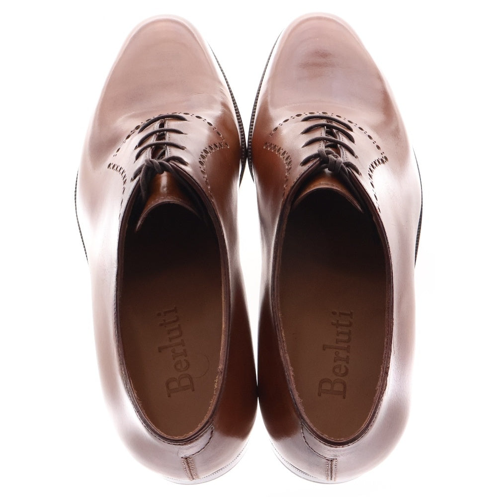 Berluti(ベルルッティ) ベネチアン ホールカット レザー ドレスシューズ ブラウン