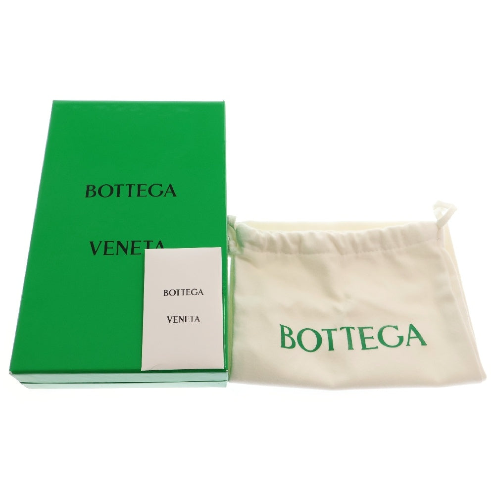 BOTTEGA VENETA(ボッテガヴェネタ) カセット イントレチャート ラウンドジップ長財布 ロングウォレット グレー