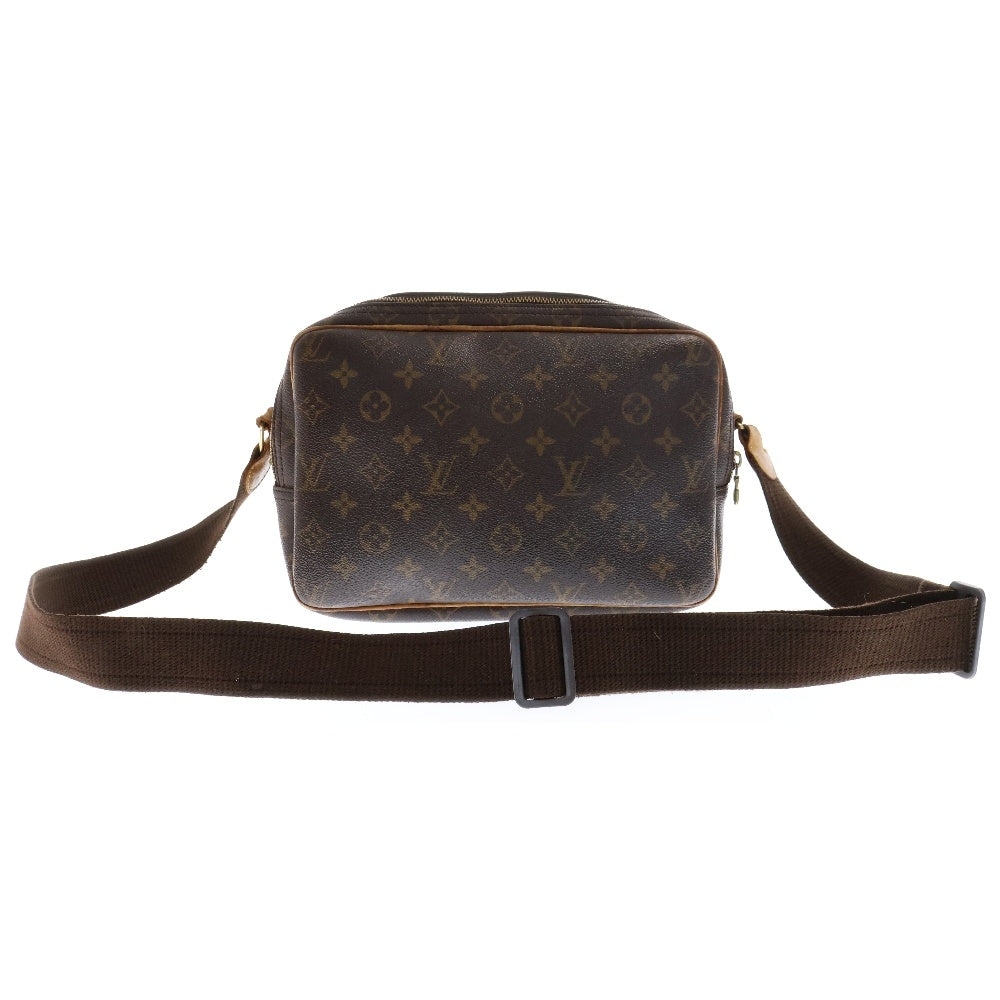 LOUIS VUITTON(ルイヴィトン) モノグラム リポーターPM レザーショルダーバッグ ブラウン M45254