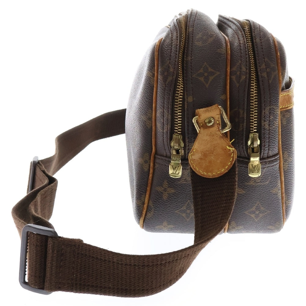 LOUIS VUITTON(ルイヴィトン) モノグラム リポーターPM レザーショルダーバッグ ブラウン M45254