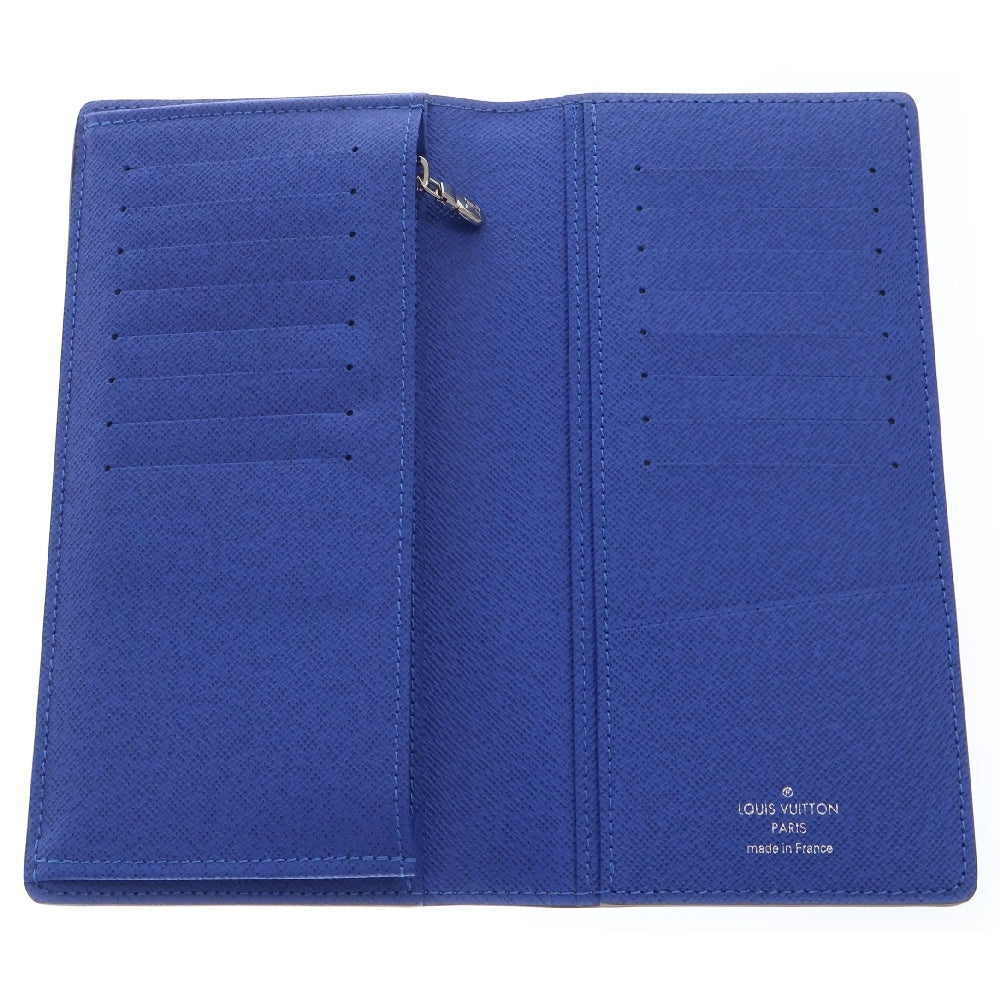 LOUIS VUITTON(ルイヴィトン) タイガ ポルトフォイユ プラザNM レザーロングウォレット 長財布 グレー×ブルー M11580