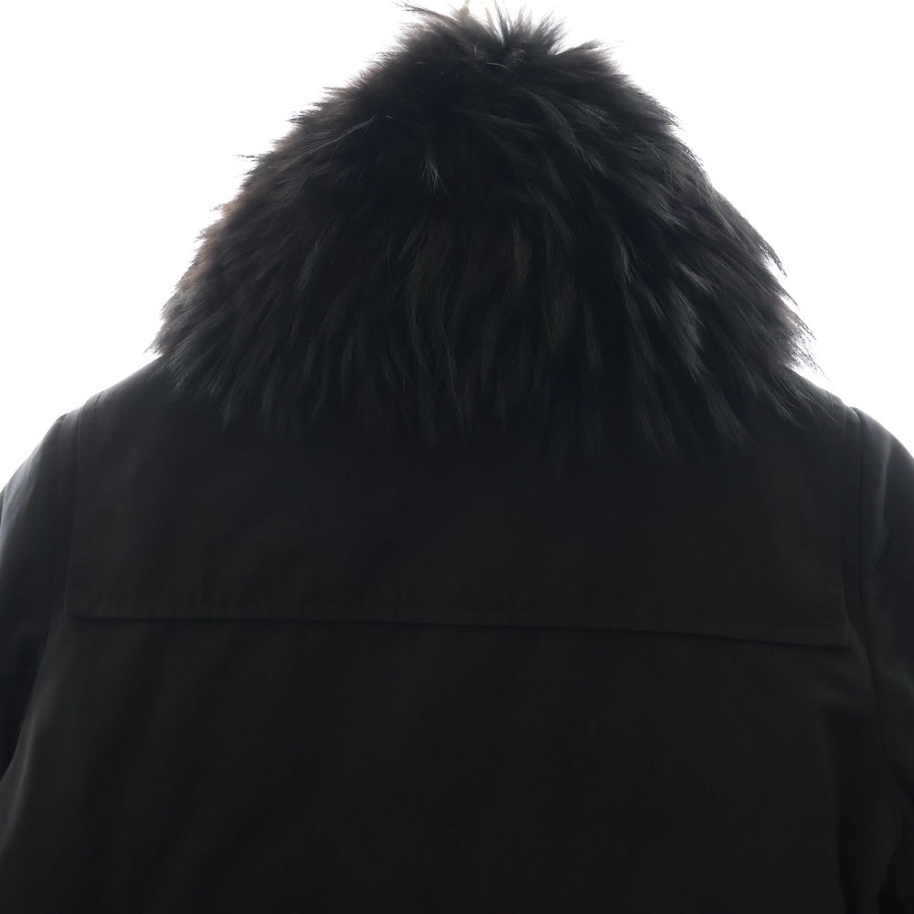 MONCLER(モンクレール) sacaiコラボ バルーン ファー ダウンジャケット ブラック 1 レディース