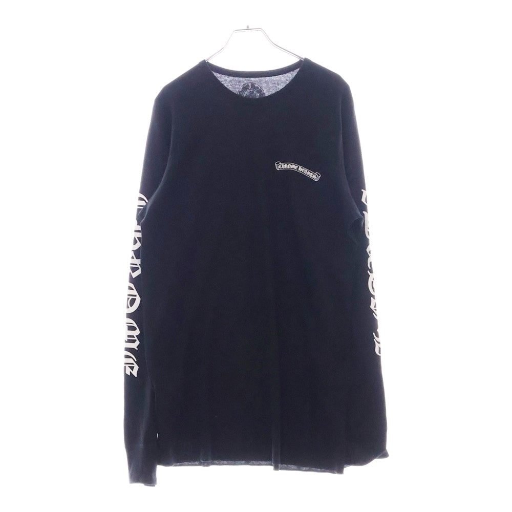 CHROME HEARTS(クロムハーツ) Thermal Scroll Label サーマル スクロール ラベル アームロゴ 長袖Tシャツ ブラック