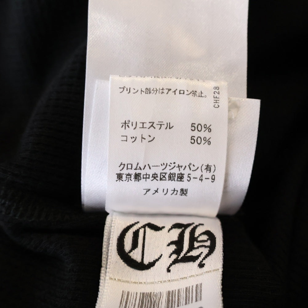 CHROME HEARTS(クロムハーツ) Thermal Scroll Label サーマル スクロール ラベル アームロゴ 長袖Tシャツ ブラック