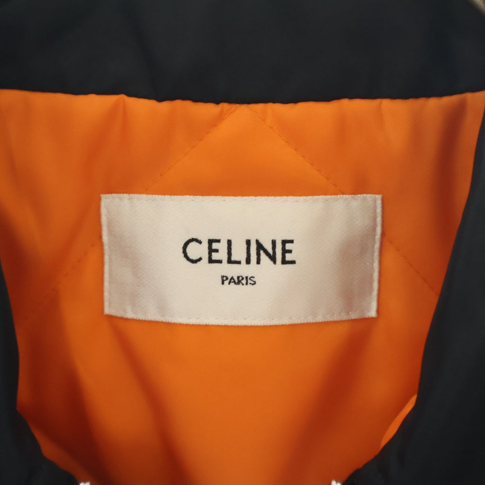 CELINE(セリーヌ) ロゴワッペン ナイロンボンバージャケット ブラック 2W83A889O