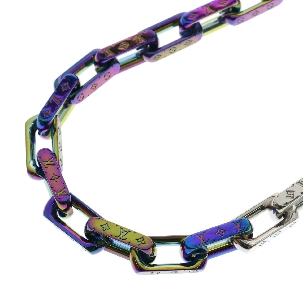 LOUIS VUITTON(ルイヴィトン) モノグラム コリエ チェーンネックレス レインボー メタル シルバー M69449 アクセサリー