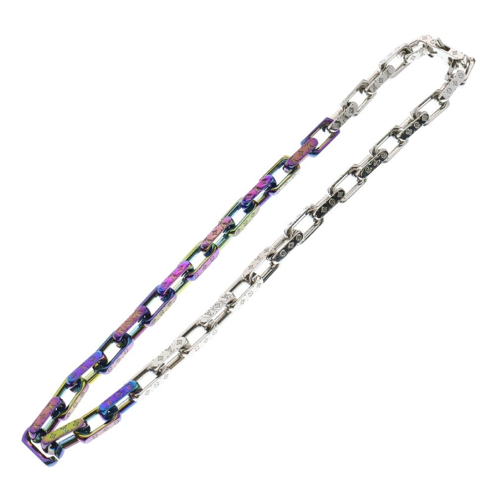 LOUIS VUITTON(ルイヴィトン) モノグラム コリエ チェーンネックレス レインボー メタル シルバー M69449 アクセサリー