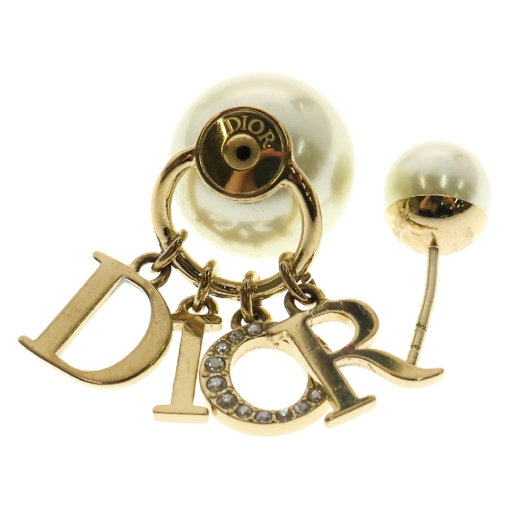 Christian Dior(クリスチャンディオール) トライバル ピアス ホワイト×ゴールド メタル E2074WOMCY_D301