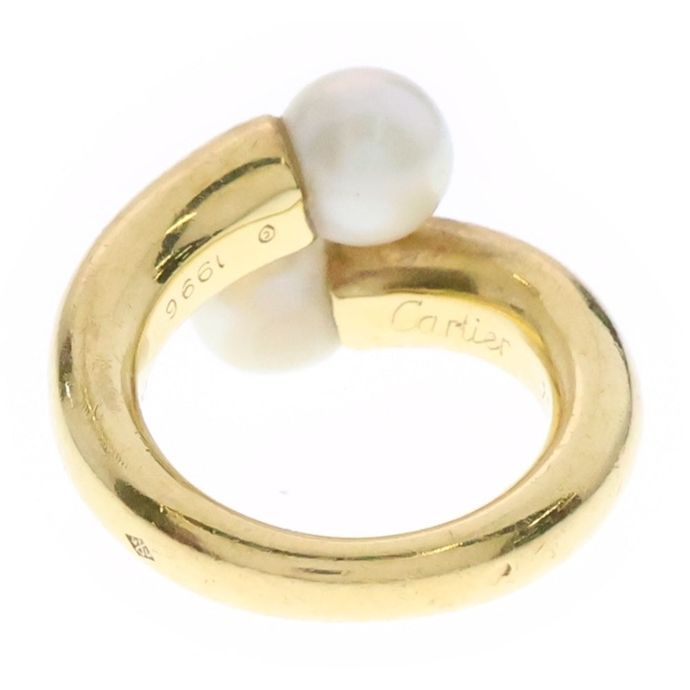 Cartier(カルティエ) ペルラ トワエモワ リング パール Au750 K18 YG イエローゴールド 指輪 ジュエリー