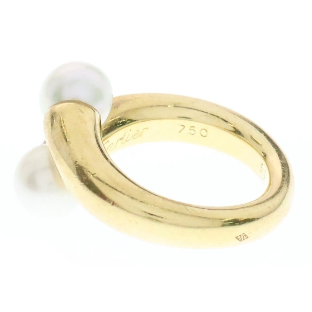 Cartier(カルティエ) ペルラ トワエモワ リング パール Au750 K18 YG イエローゴールド 指輪 ジュエリー