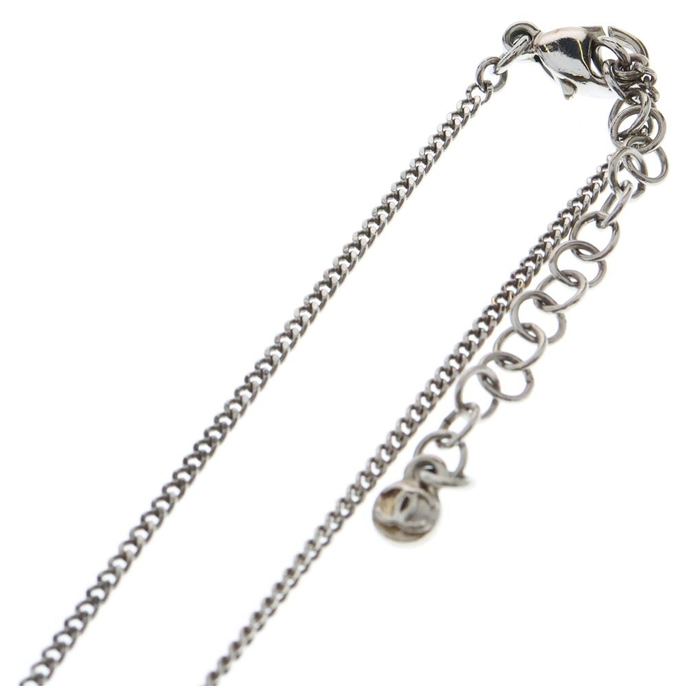 CHANEL(シャネル) ココマーク ラインストーン チェーンネックレス ペンダント シルバー レディース 09V