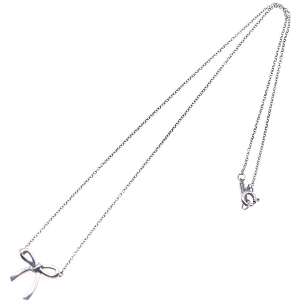 TIFFANY&Co(ティファニー) ボウ リボン ネックレス ペンダント シルバー SV925
