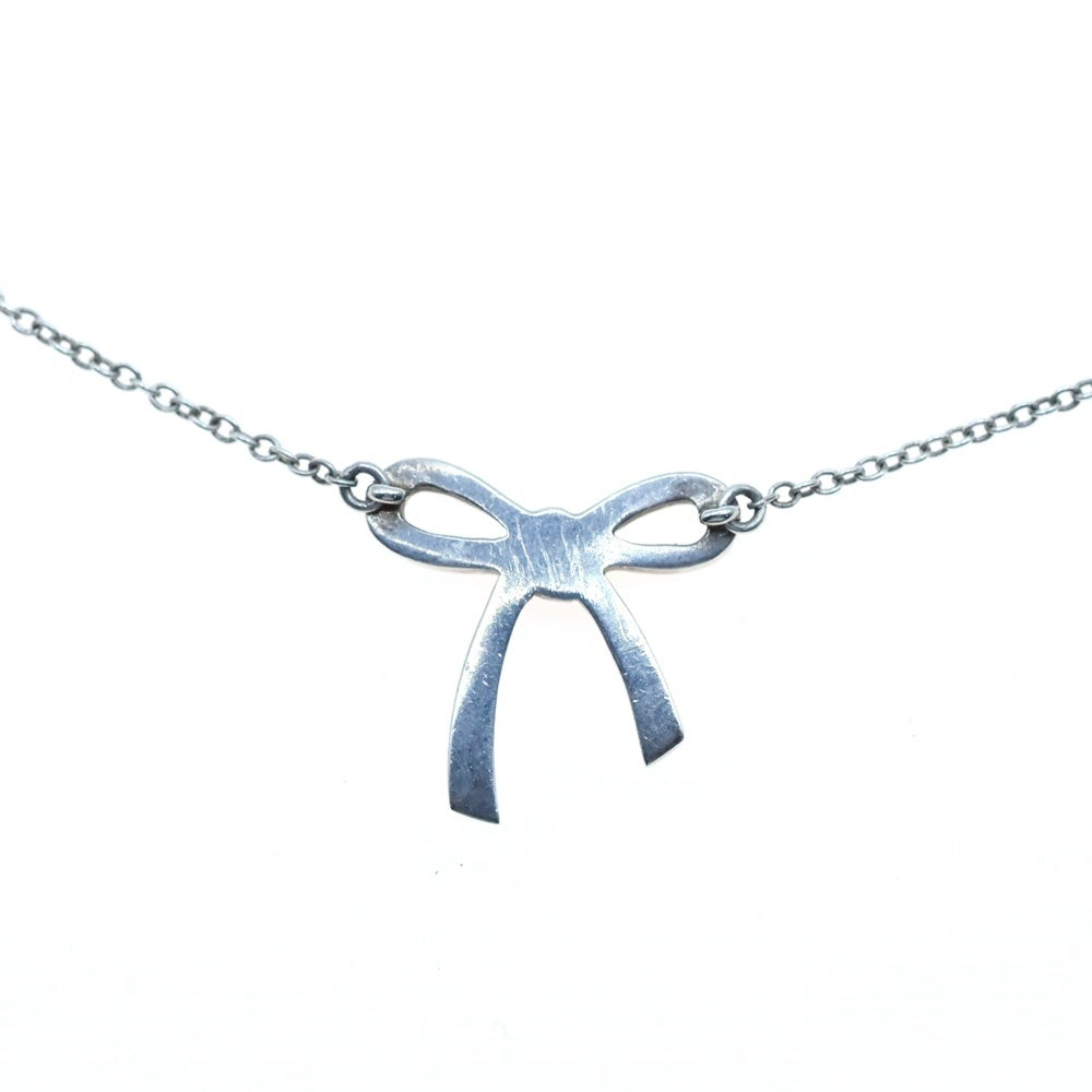 TIFFANY&Co(ティファニー) ボウ リボン ネックレス ペンダント シルバー SV925