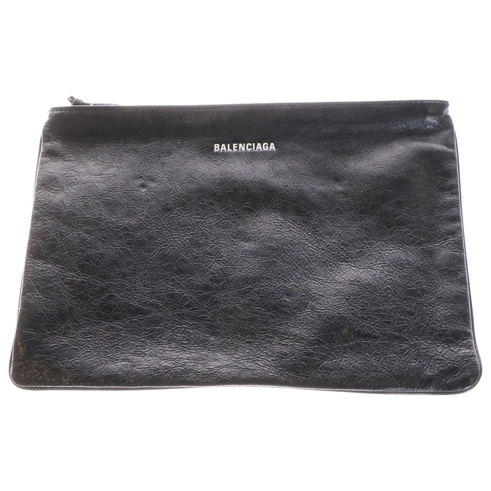BALENCIAGA(バレンシアガ) クラッチバッグ セカンドバッグ ブラック アリーナラムスキン 535334