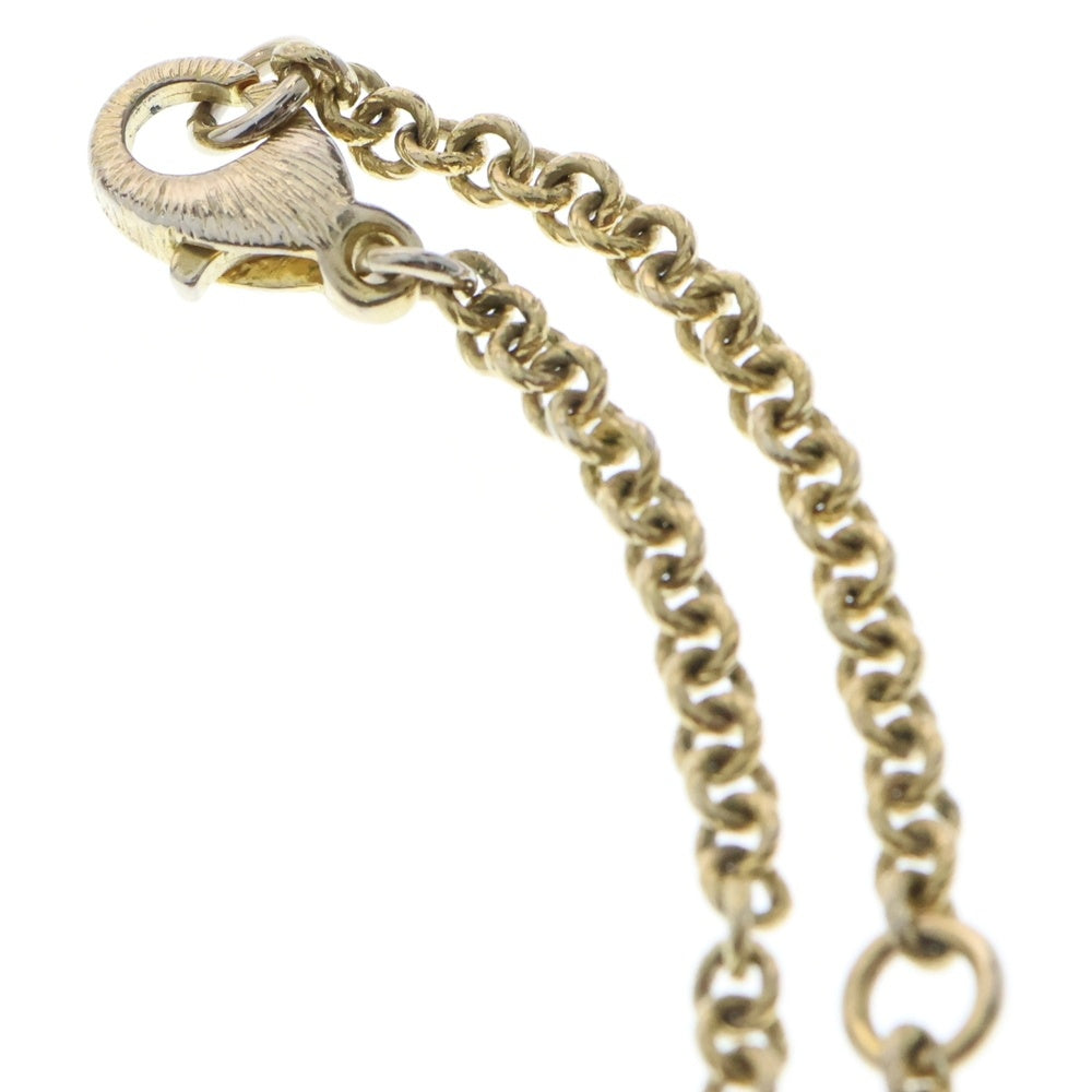 GUCCI(グッチ) インターロッキングG フェイクパール×ラインストーン ネックレス ペンダント ゴールド GP