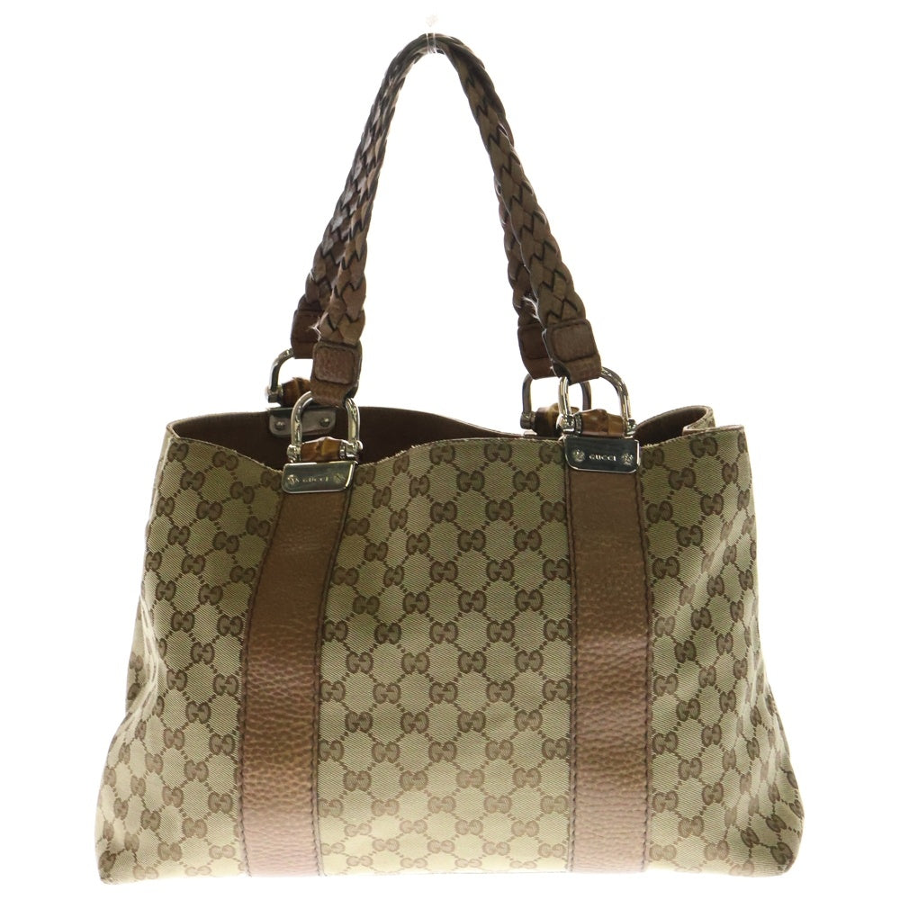 GUCCI(グッチ) GGキャンバス トートバッグ ハンドバッグ ベージュ 232947