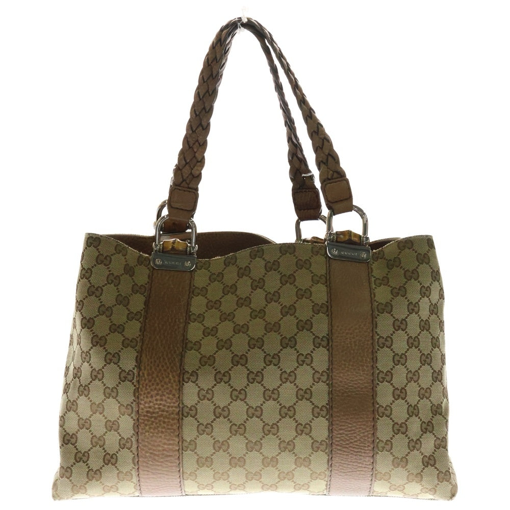 GUCCI(グッチ) GGキャンバス トートバッグ ハンドバッグ ベージュ 232947