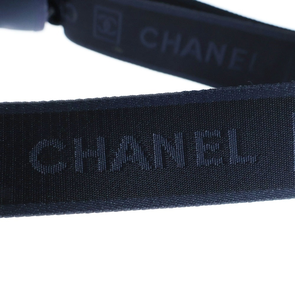 CHANEL(シャネル) ココマーク スポーツライン ナイロン メッセンジャーバッグ ショルダーバッグ ホワイト×ネイビー