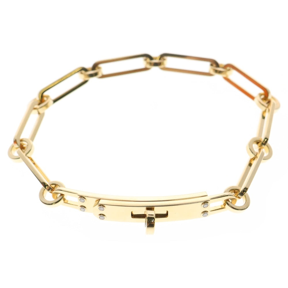 HERMES(エルメス) ケリー シェーヌ ブレスレット SH ダイヤ 6PD Au750 K18 PG ピンクゴールド ジュエリー