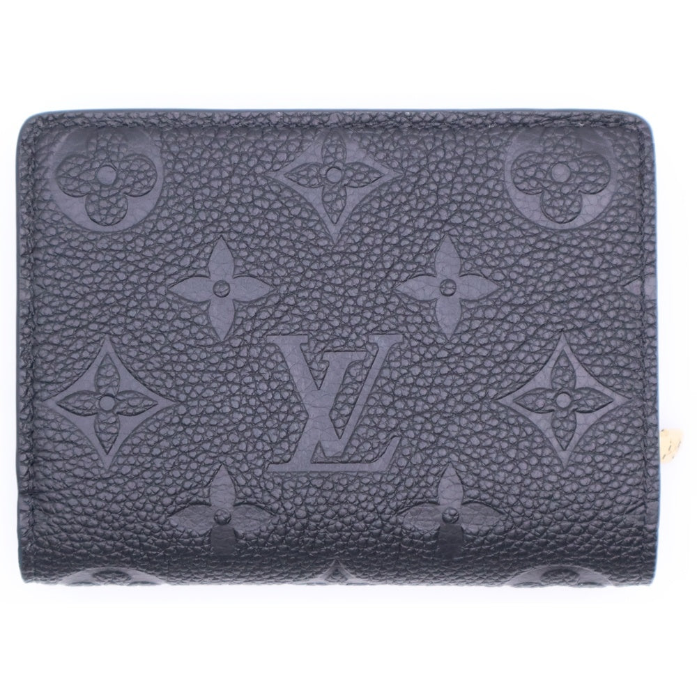 LOUIS VUITTON(ルイヴィトン) モノグラム アンプラント ポルトフォイユ・クレア 二つ折り財布 ノワール レザー RFID M80151
