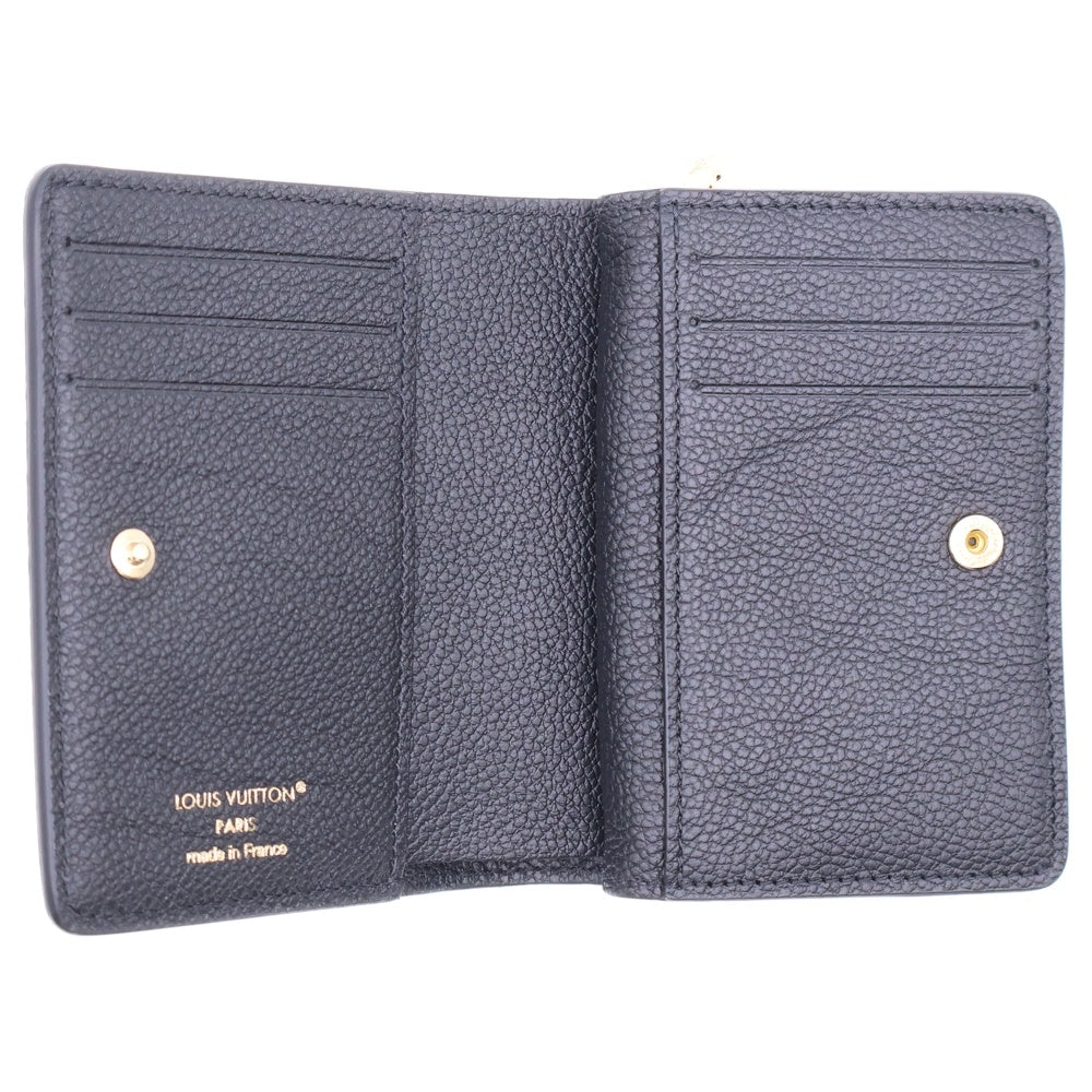 LOUIS VUITTON(ルイヴィトン) モノグラム アンプラント ポルトフォイユ・クレア 二つ折り財布 ノワール レザー RFID M80151