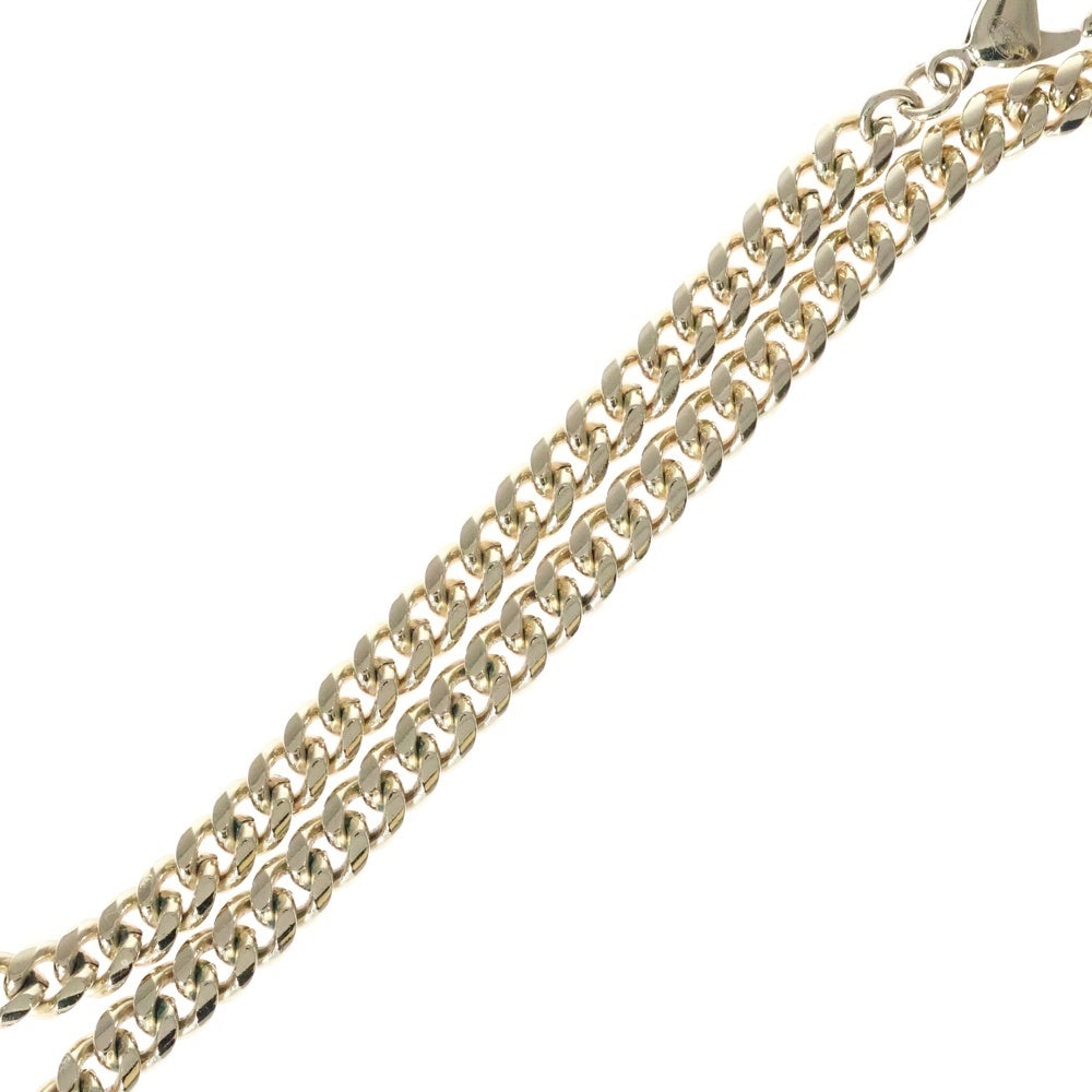 CHANEL(シャネル) ハート ラインストーン ロゴ ネックレス ゴールド GP アクセサリー