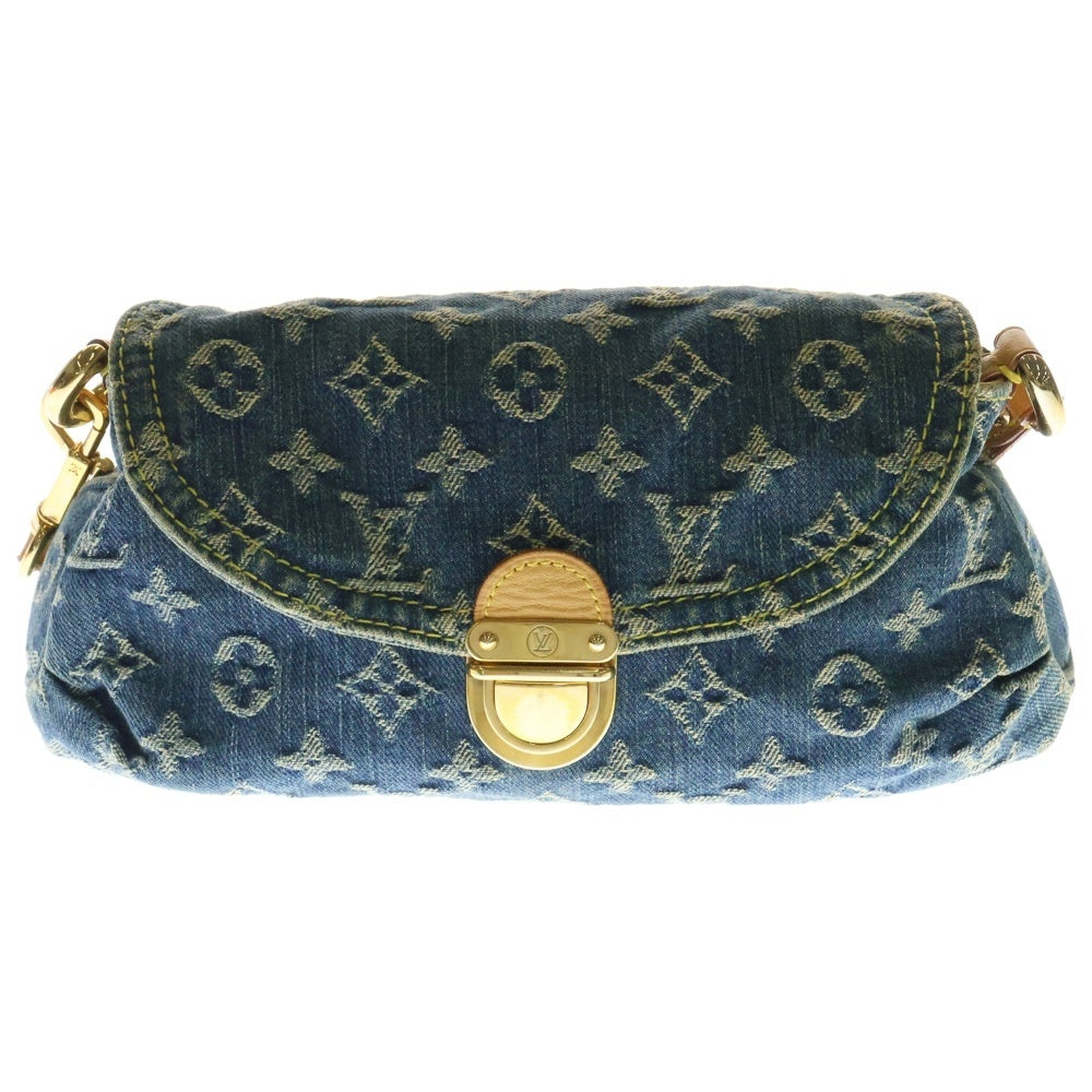 LOUIS VUITTON(ルイヴィトン) モノグラムデニム ミニプリーティ M95050 ブルー ワンショルダーバッグ