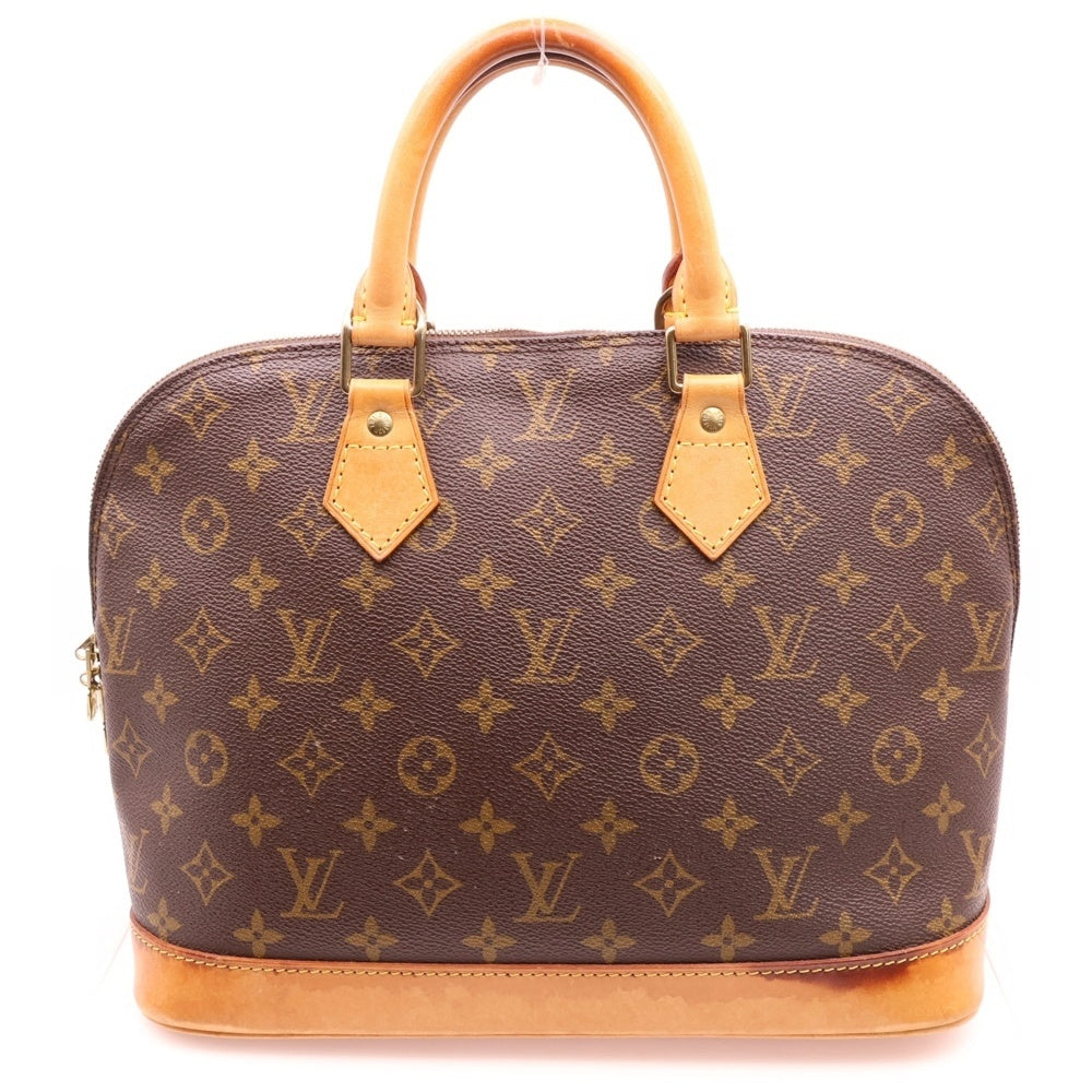 LOUIS VUITTON(ルイヴィトン) モノグラム アルマPM ハンドバッグ ブラウン ゴールド金具 レザー×PVC M51130
