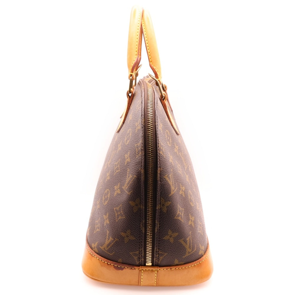 LOUIS VUITTON(ルイヴィトン) モノグラム アルマPM ハンドバッグ ブラウン ゴールド金具 レザー×PVC M51130