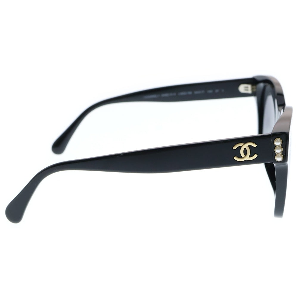 CHANEL(シャネル) ココマーク パール サングラス メガネ アイウェア ブラックレンズ ブラックフレーム 5482-H-A