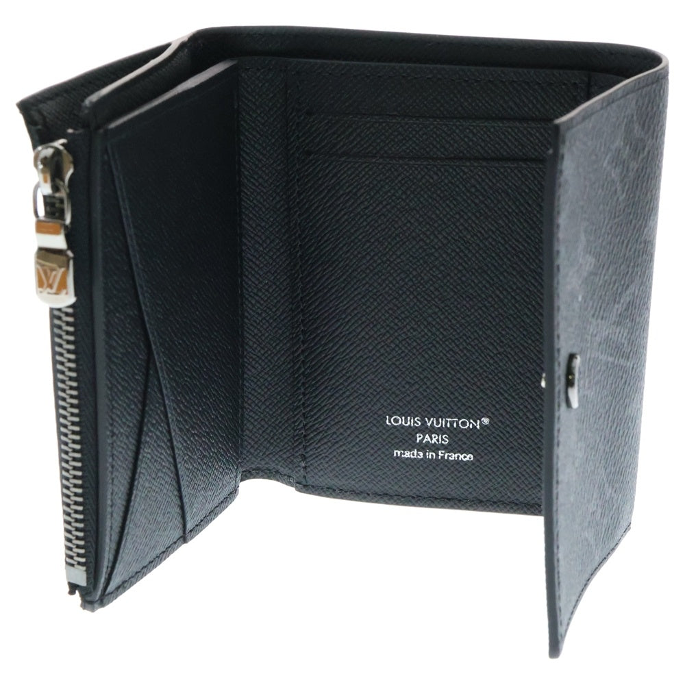 LOUIS VUITTON(ルイヴィトン) モノグラム・エクリプス ヴィクター・ウォレット 三つ折り財布 コンパクトウォレット コインケース PVC ブラック M12598