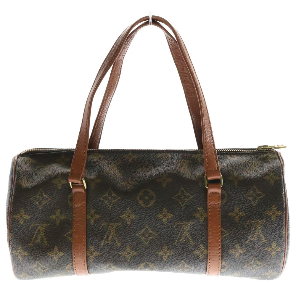 LOUIS VUITTON(ルイヴィトン) パピヨン30 モノグラム PVC レザー ハンドバッグ ゴールド金具 ブラウン M51365