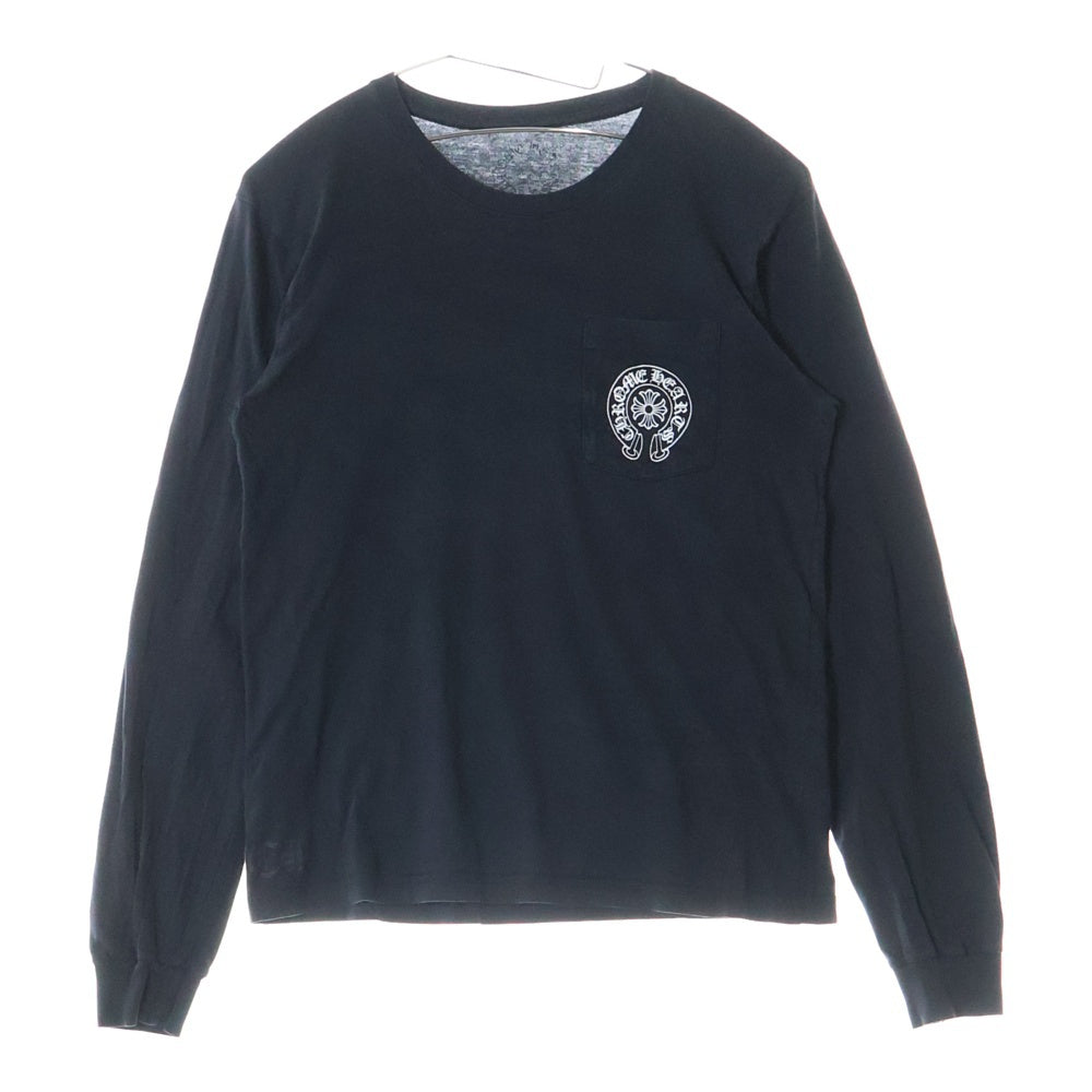 CHROME HEARTS(クロムハーツ) Las Vegas Horseshoe L/S Tee ラスベガス限定 ホースシュー 長袖Tシャツ ブラック