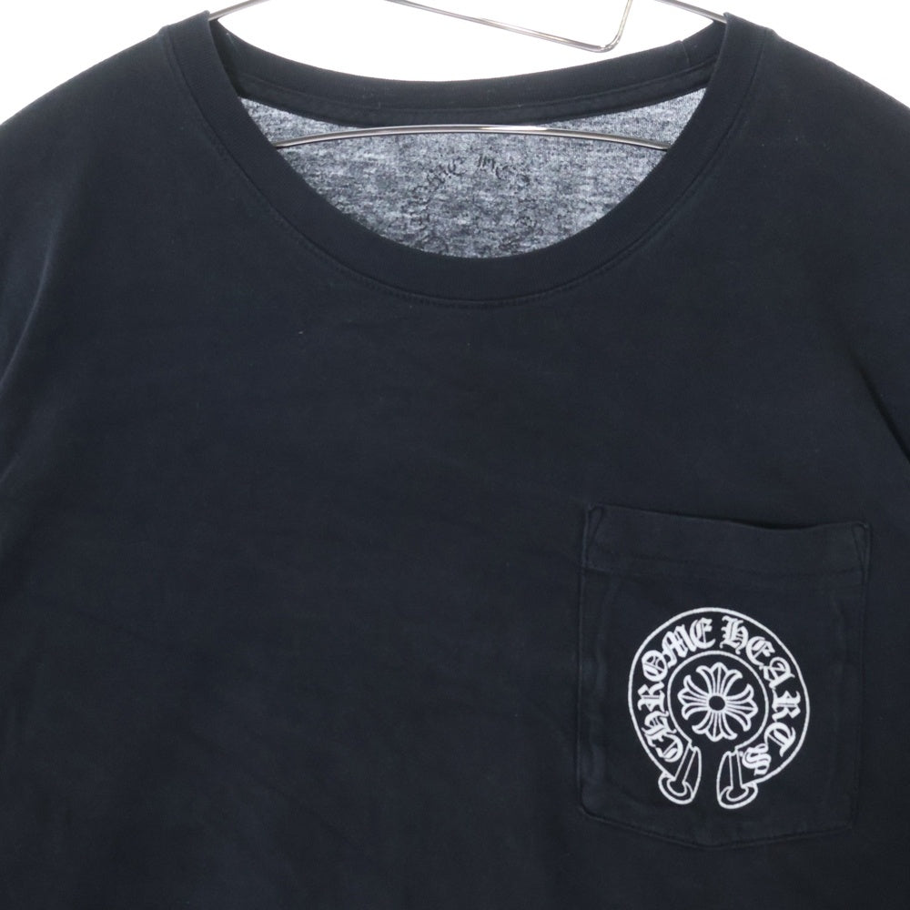 CHROME HEARTS(クロムハーツ) Las Vegas Horseshoe L/S Tee ラスベガス限定 ホースシュー 長袖Tシャツ ブラック