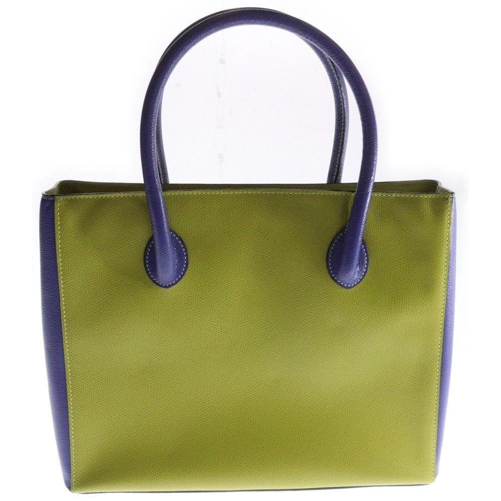 CELINE(セリーヌ) トートバッグ ハンドバッグ イエロー×パープル レザー ゴールド金具