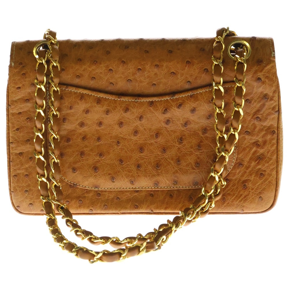 CHANEL(シャネル) マトラッセ23 チェーン ショルダーバッグ ダブルフラップ ダブルチェーンショルダー ブラウン レザー ゴールド金具