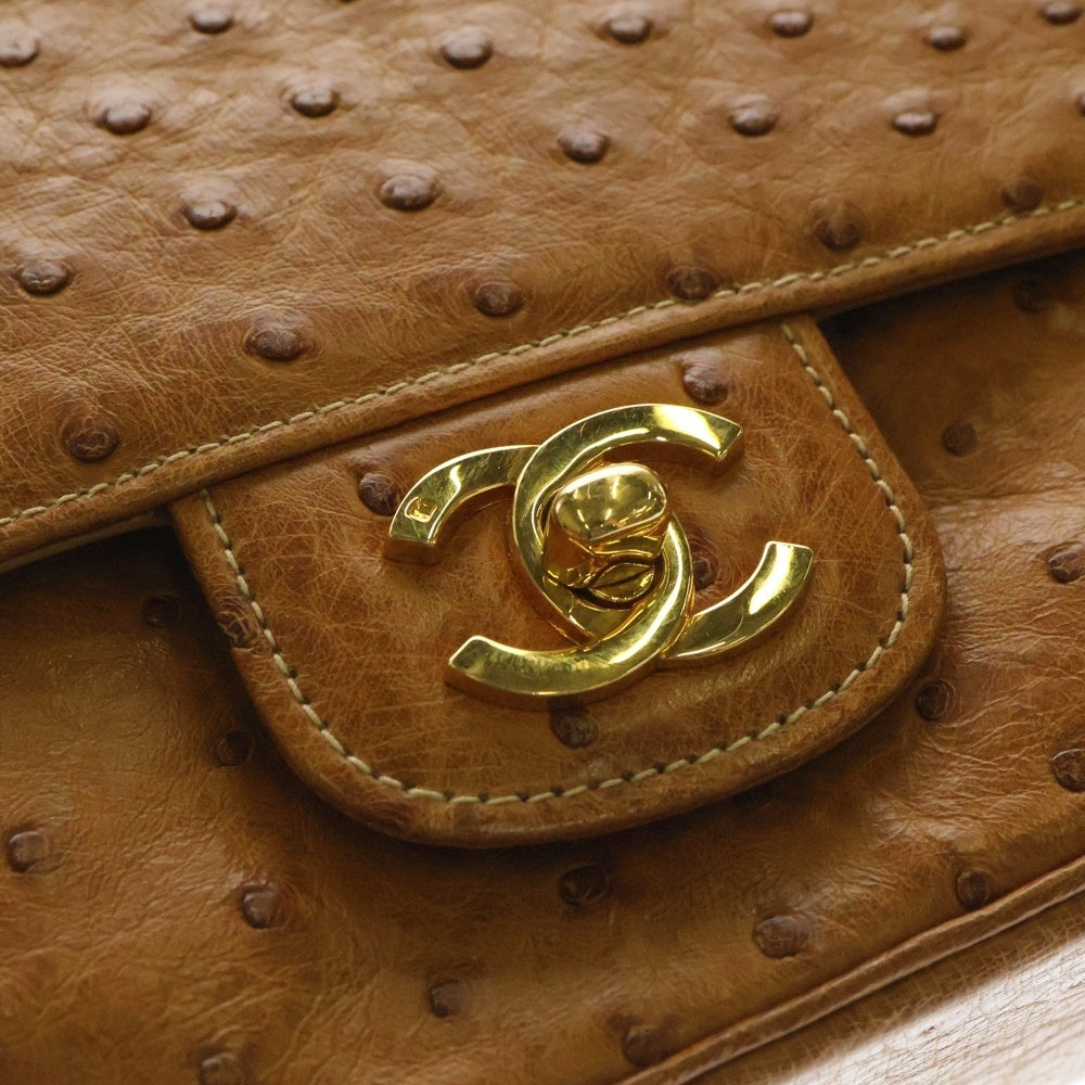 CHANEL(シャネル) マトラッセ23 チェーン ショルダーバッグ ダブルフラップ ダブルチェーンショルダー ブラウン レザー ゴールド金具