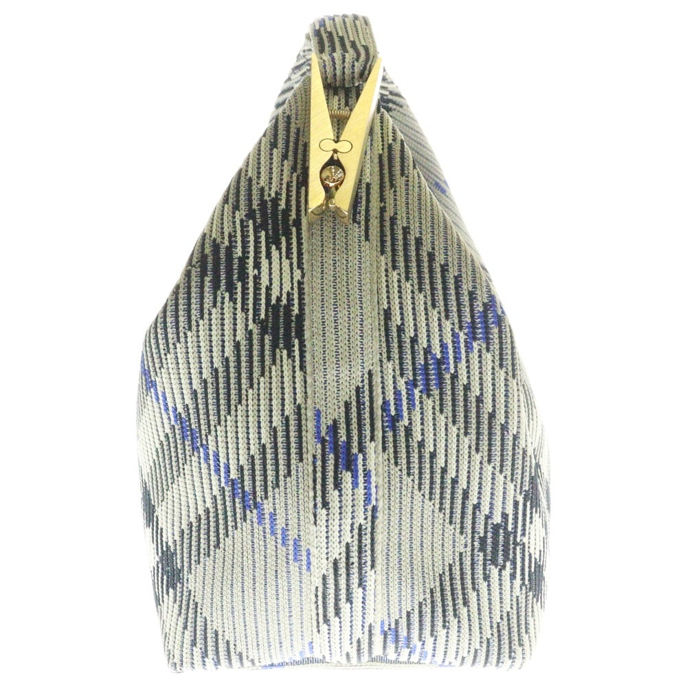 BURBERRY(バーバリー) ペグバッグ ハンドバッグ ワンショルダーバッグ ホーボーバッグ チェック ベージュ ゴールド金具