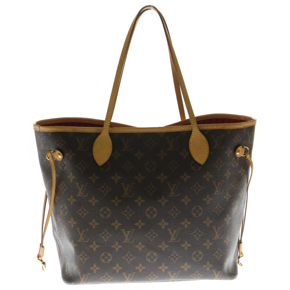 LOUIS VUITTON(ルイヴィトン) ネヴァーフル MM モノグラム Vライン グルナード レザー ハンド トートバッグ ゴールド金具 ブラウン/ピンク M41602