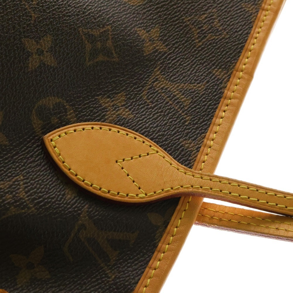 LOUIS VUITTON(ルイヴィトン) ネヴァーフル MM モノグラム Vライン グルナード レザー ハンド トートバッグ ゴールド金具 ブラウン/ピンク M41602